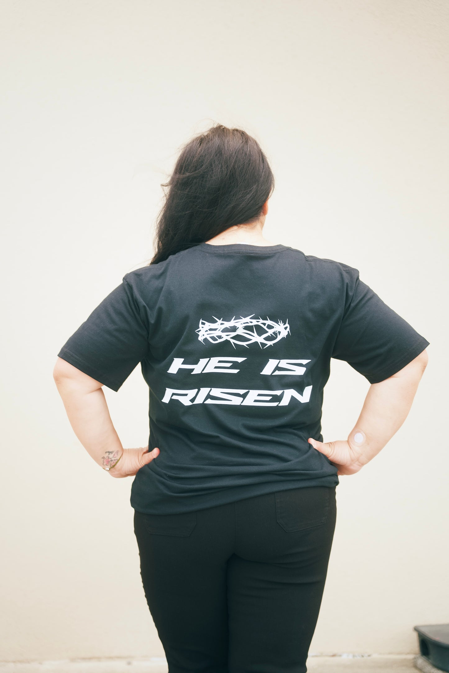 HE IS RISEN - Classic Fit T-Shirt - Black